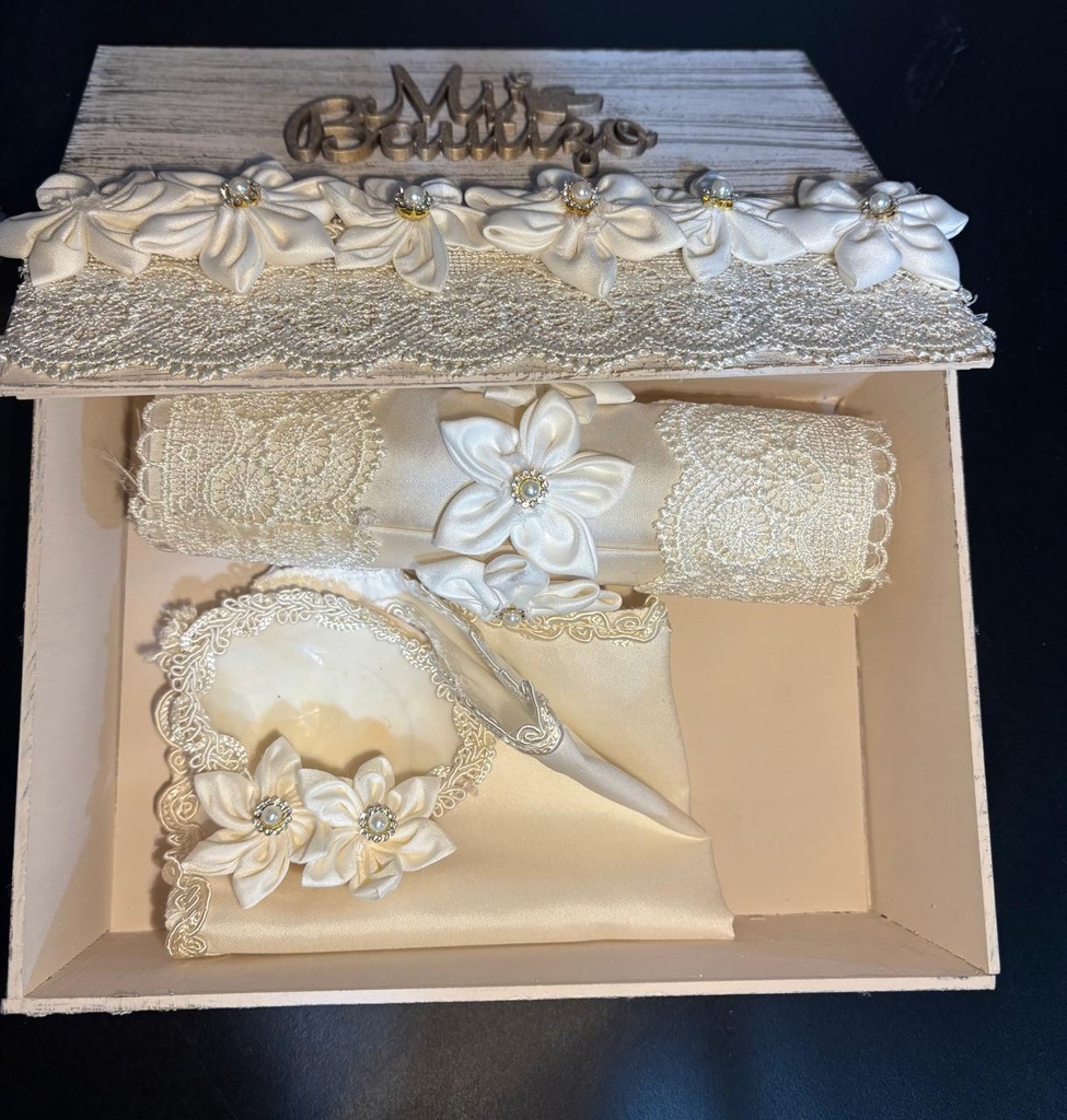 SET BAUTIZO CAJA MADERA